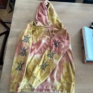 Mens Volcom Tie Dye Hoodie